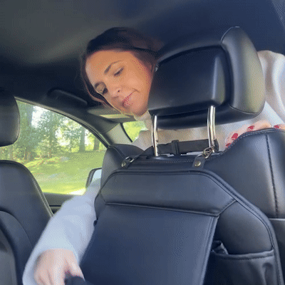 Car Back Of Seat Organizer Black “Hexy” by Owleys (5)